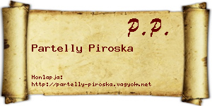 Partelly Piroska névjegykártya